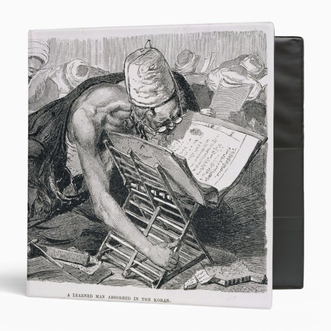 A Learned Man Absorbed in the Koran Binder (Front/Inside)
