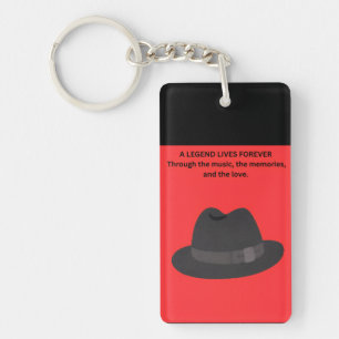 A LEGEND LIVES FOREVER KEYCHAIN