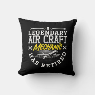 A Legendary Aircraft Mechanic Retired Fix Aviation Throw Pillow