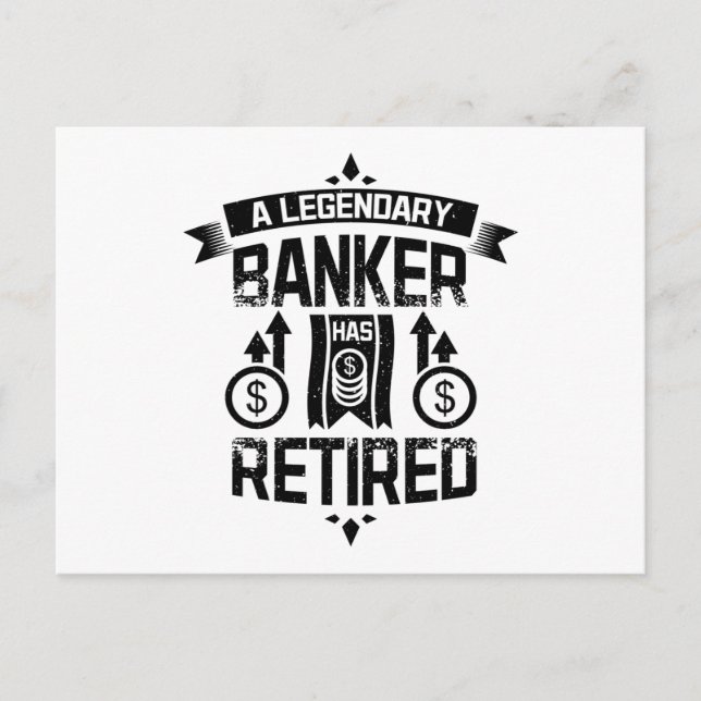 A legendary baker has retired postcard (Front)