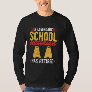 A Legendary School Custodian Has Retired T-Shirt