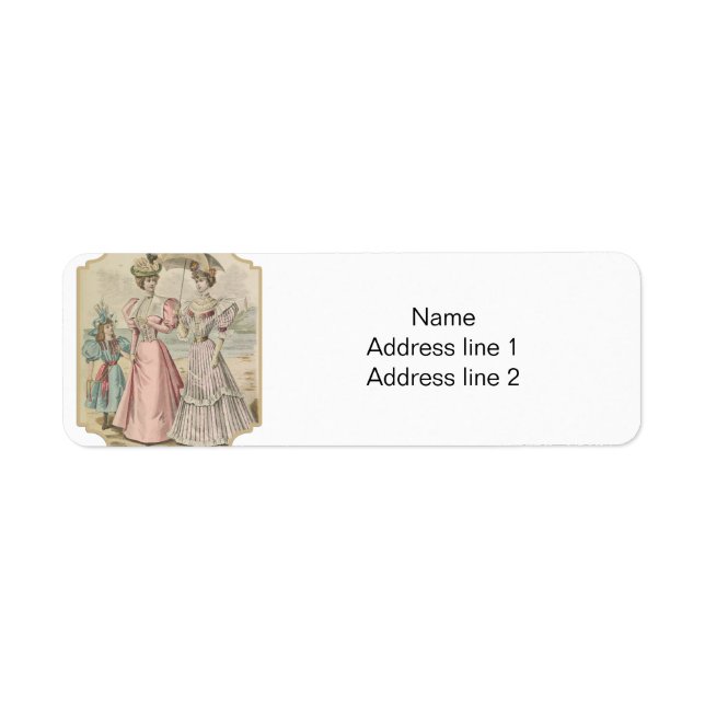 A Leisurely Victorian Stroll Return Address Label (Front)