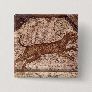 A Leopard 2 Inch Square Button