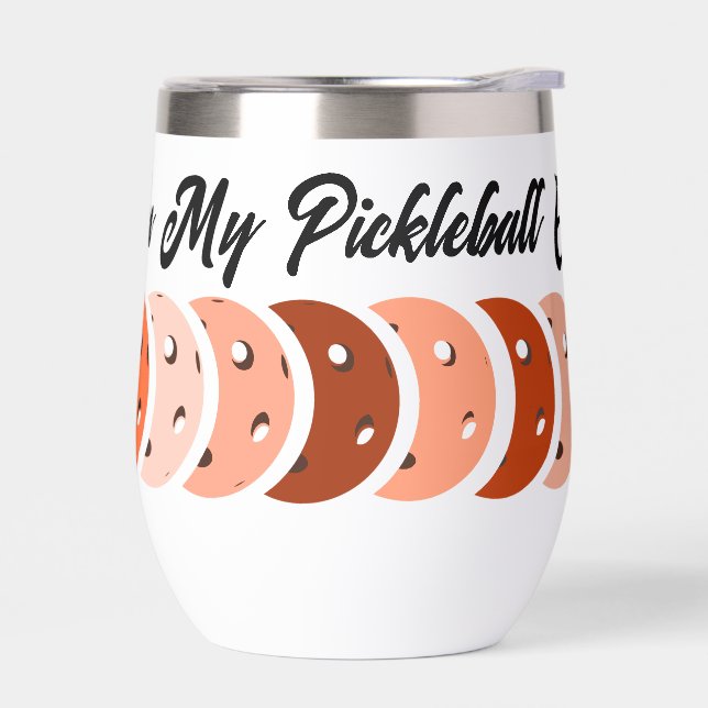 À l'ère de mon Pickleball - Orange Vibes Design T- (Gauche)