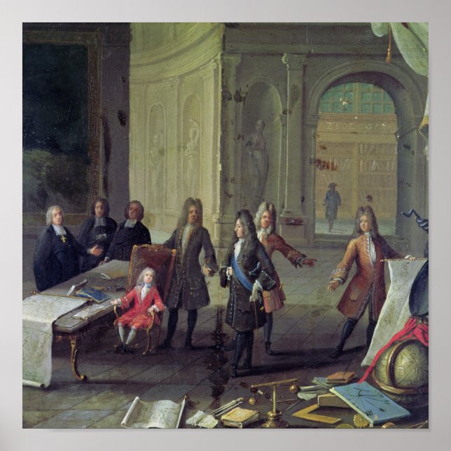 A Lesson being given to the Young Louis XV Poster (Front)