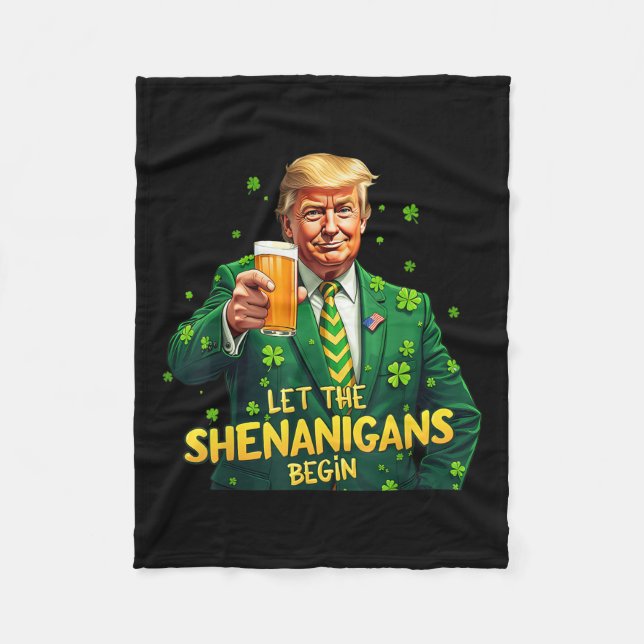 A Let  Lets Go Brandon Fleece Blanket (Front)