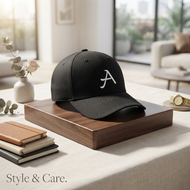 A-Letter Embroidered – Custom Initial Hat (A-Letter Embroidered – Custom Initial Baseball Cap)