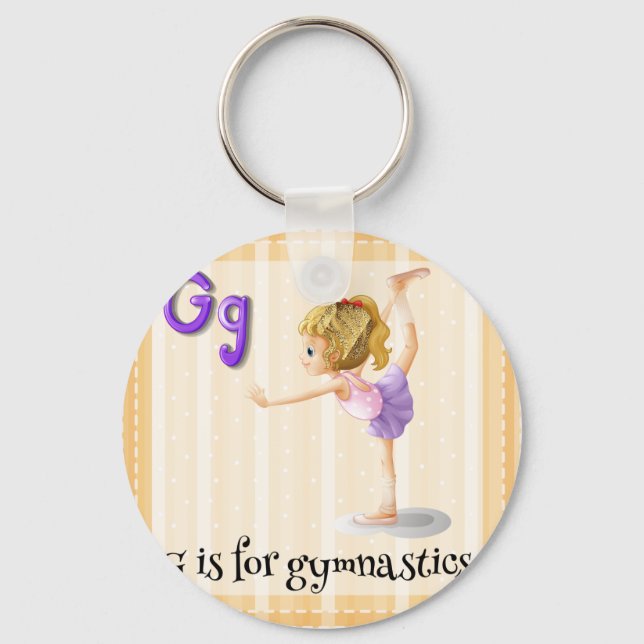 A letter G Keychain (Front)