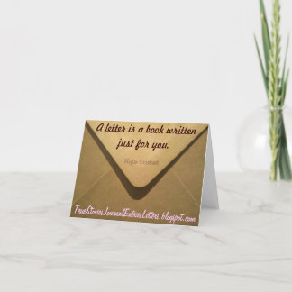 "A Letter" Quote Card