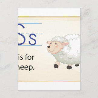 A letter S for sheep Postcard