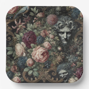 🩸 A Letter to Lunacy – Gothic Victorian  Paper Plate