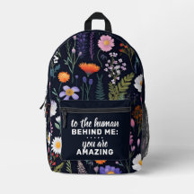 À l'homme derrière moi sac à dos personnalisé - Bl
