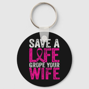 A Life Wife Fun Breast Cancer Awareness Keychain