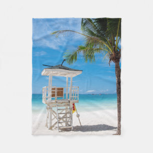A Lifeguard Post White Beach, Boracay Fleece Blanket