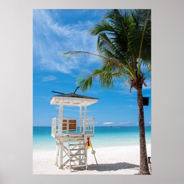 A Lifeguard Post | White Beach, Boracay Poster (Front)
