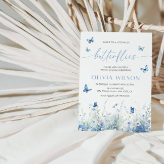A Lifetime of Butterflies Bridal Shower Party Invitation
