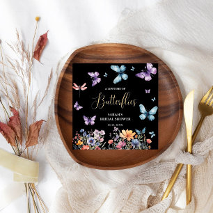 A lifetime of butterflies Bridal Shower Table Napkin