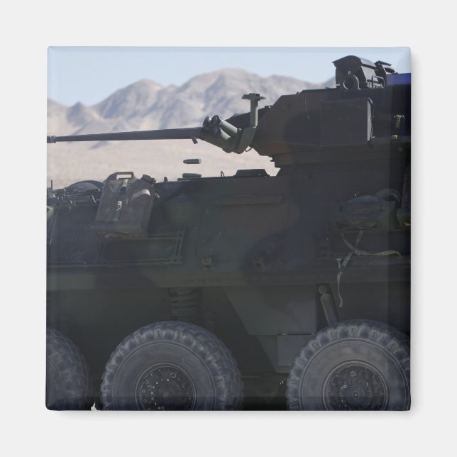 A light armoured vehicle fires magnet (Front)