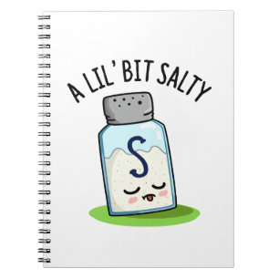 A Lil Bit Salty Funny Salt Shaker Pun Notebook