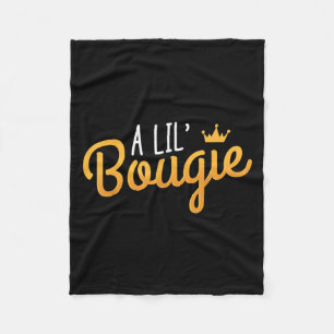 A Lil Bougie Humour Quote Fleece Blanket