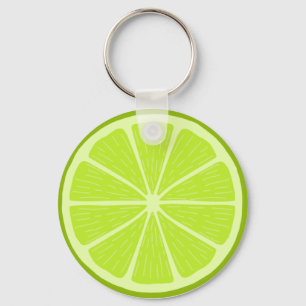 A lime slice - Citrus fruit ! Keychain