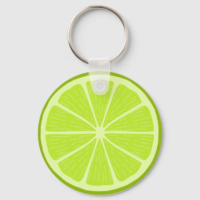 A lime slice - Citrus fruit ! Keychain (Front)