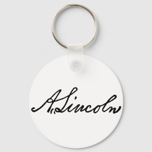 A Lincoln signature Keychain