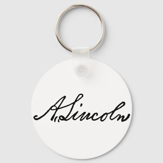 A Lincoln signature Keychain (Front)