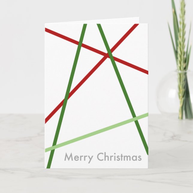 A Linear Christmas Holiday Card (Front)