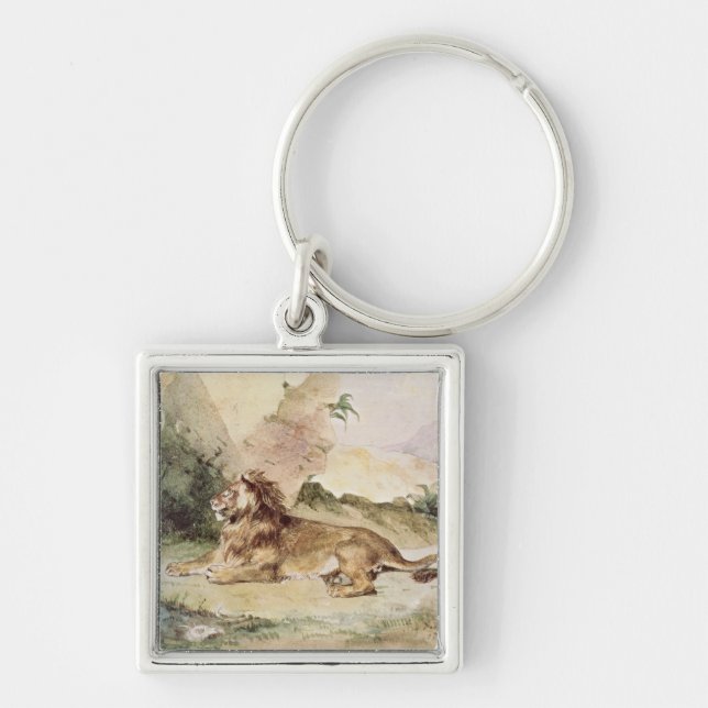 A Lion in the Desert, 1834 Keychain (Front)