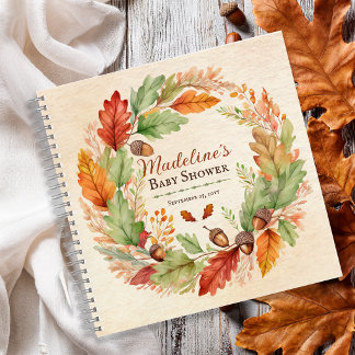 A Little Acorn Fall Baby Shower Guest Book