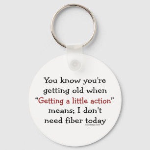 A Little Action For Seniors Keychain