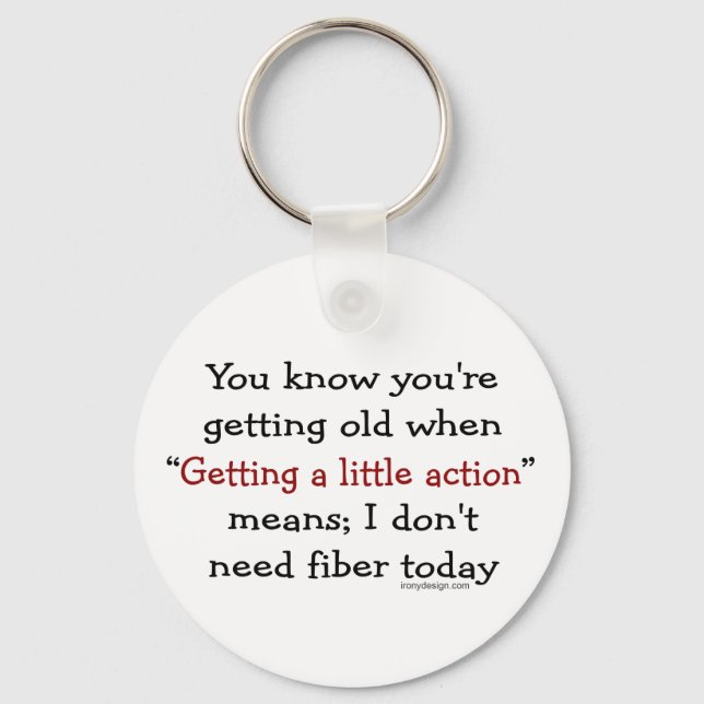 A Little Action For Seniors Keychain (Front)