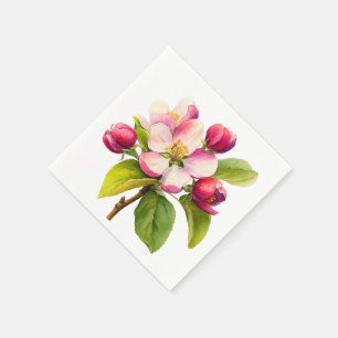 A Little Apple Is On The Way Fall Baby Shower Napkin