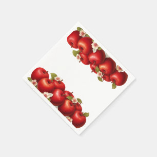 A Little Apple Is On The Way   Fall Baby Shower  Napkin