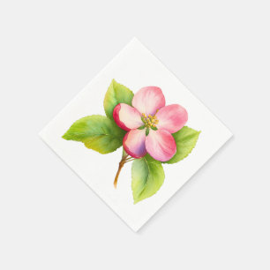 A Little Apple Is On The Way Fall Baby Shower Napkin