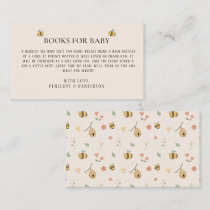 A little babee is on the way, bee baby shower enclosure card
