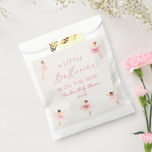 A Little Ballerina Pink Ballet Baby Shower Favour Bag