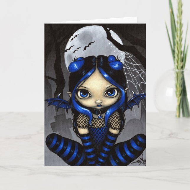 "A Little Batty" Greeting Card (Front)