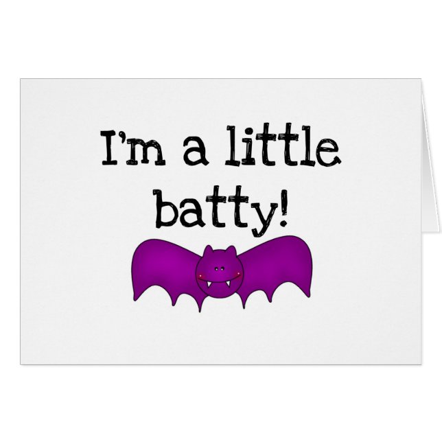 A Little Batty Halloween T-shirts and Gifts (Front Horizontal)