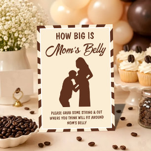 A Little Bean Is Brewing Baby Shower game Card