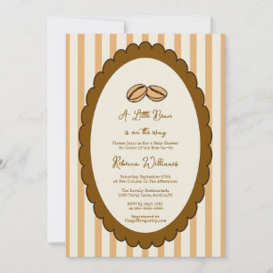 A little Bean is on the Way Coffee Baby Shower  Invitation