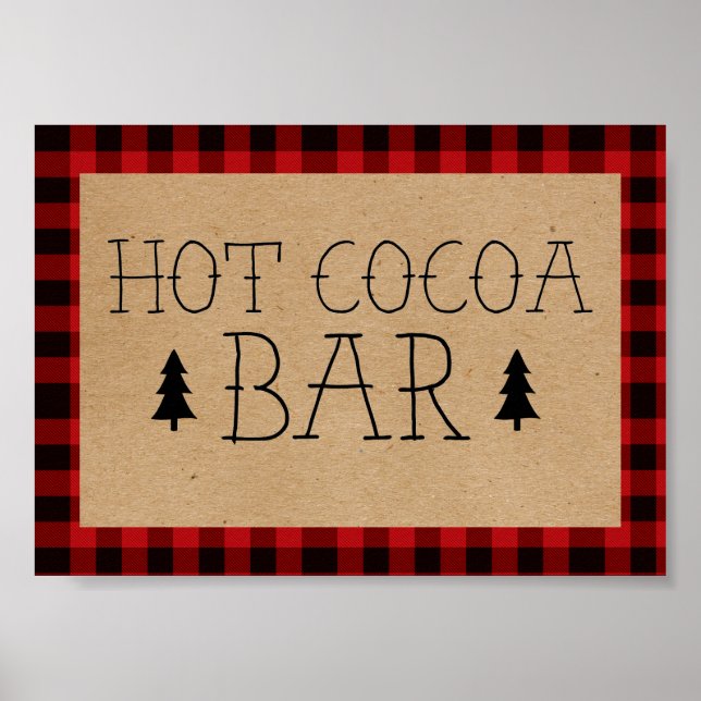 A Little Bear Hot Cocoa Bar Poster (Front)