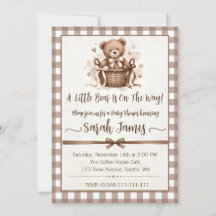 A Little Bear Is On The Way Neutral Coffee Brown