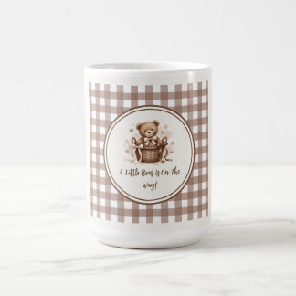 A Little Bear Is On The Way Neutral Coffee Brown Mug