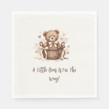 A Little Bear Is On The Way Neutral Coffee Brown