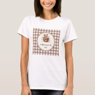 A Little Bear Is On The Way Neutral Coffee Brown T-Shirt