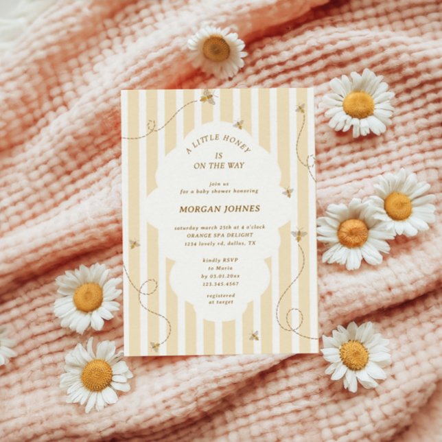 A Little Bee Baby Shower Invitation (Creator Uploaded)