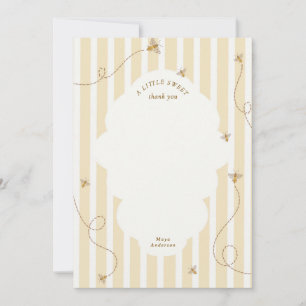 A Little Bee Baby Shower Thank You Card
