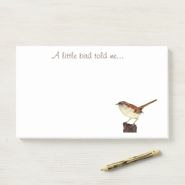 A Little Bird Told Me Post-it Notes (On Desk)